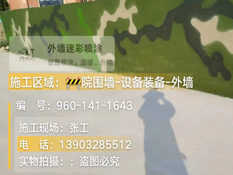贵阳 迷彩漆喷涂价格（按平方米计费）